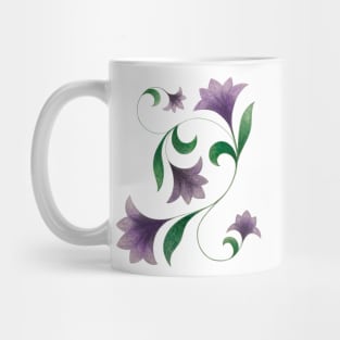 purple flower Mug